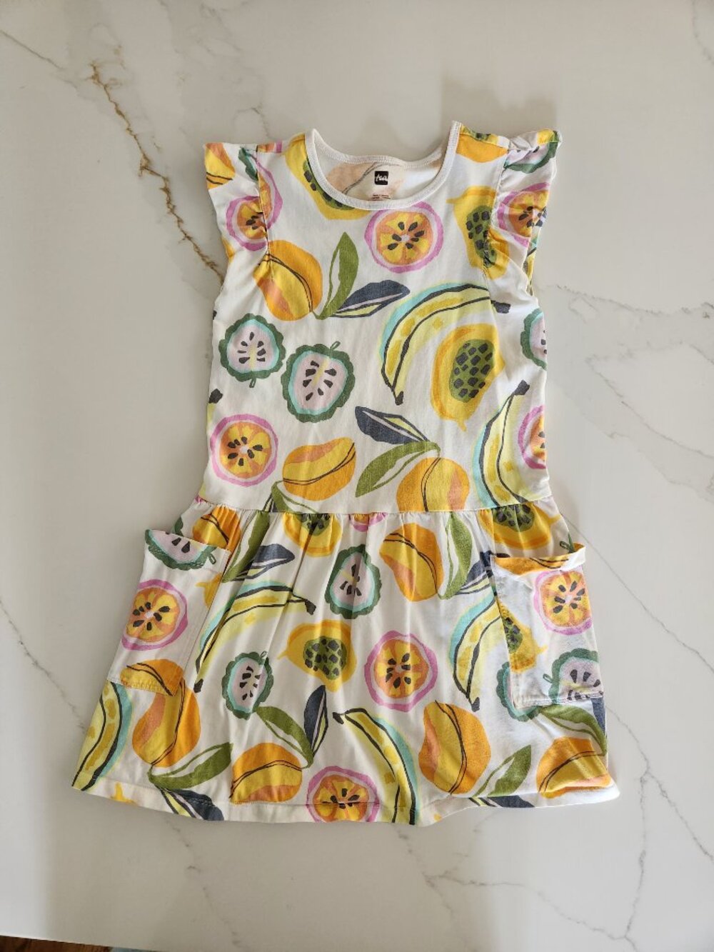 Tea Collection dress with ruffle sleeves